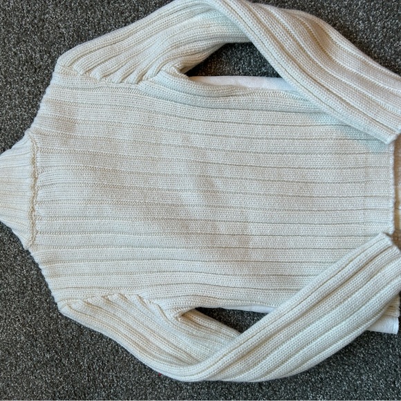 Suede / Cotton Sweater Jacket - Picture 3 of 4